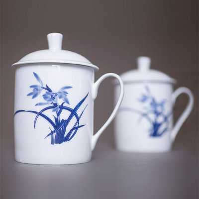 紅葉 簡約景德鎮(zhèn)陶瓷青花瓷茶杯 高白瓷實用瓷器茶杯2頭杯君蘭紅葉陶瓷紫砂杯